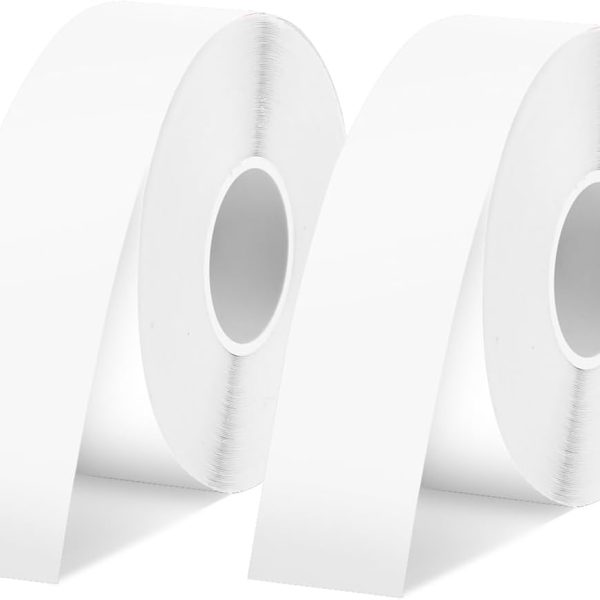 Label Maker Tape E10 Adapted Label Print Paper Refill Size 2 Packs Continous 0.59inx19.68ft Thermal Laminated Waterproof Self-Adhesive Multipurpose Labeling Tape Replacement