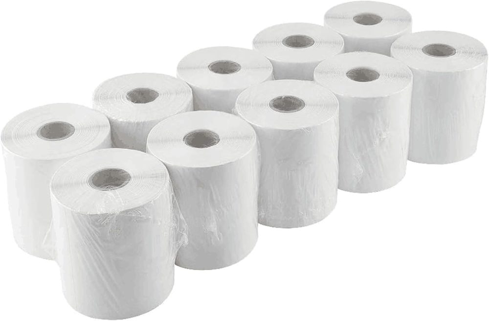 2500 PCS 4"x 6" Thermal Shipping Labels, White Perforated & Strong Adhesive Direct Thermal Labels (250 Labels/Roll), Compatible with Zebra, , Jadens, Nelko,10 Rolls