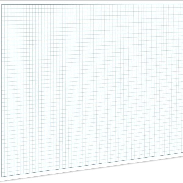Engineering Graph Paper Pads, 11x17 Quadrille 25 Sheets/50 Pages Grid Paper for Drafting, Engineering, Blueprint Drawing, 4x4 Blue Quad Rule, 100gsm White Paper