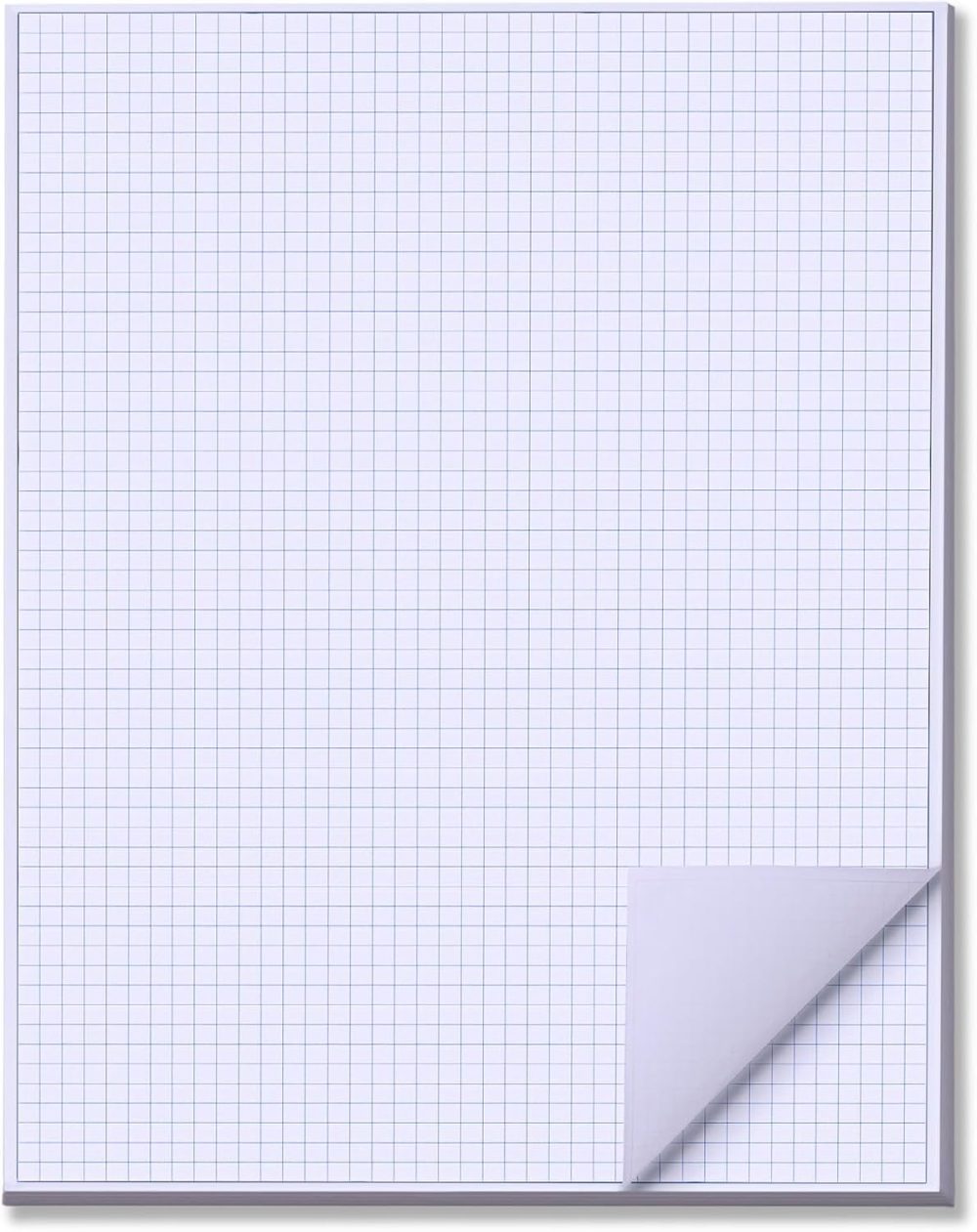 25 Sheets 24"x36" Large Engineering Graph Paper Pad - 1/4" Ruled Grid Paper for Engineering, Architecture-Mathematician Draftsman Paper(Single Printed)