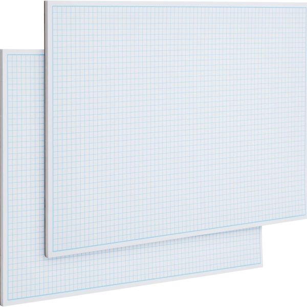 2 Pack Engineering Graph Paper Pads, 11x17 Quadrille Grid Paper for Drafting, Engineering, Blueprint Drawing, Architect Designers (4 Squares Per Inch, 50 Sheets Each Pad)
