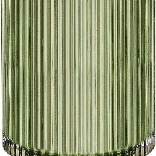 Makeup Brush Holder Organizer,Toothbrush Holders,Desk Pen Pencil Holder,Multifunctional Vintage Glass Brush Cup（L/Green/A3-6-US）