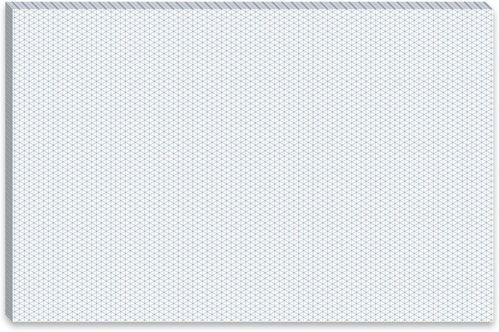 50 Sheets 11" x 17" Isometric Graph Paper Pad Isometric Paper Drafting and Graph Pads for 3D Designs Architecture Landscaping Engineering Drafting