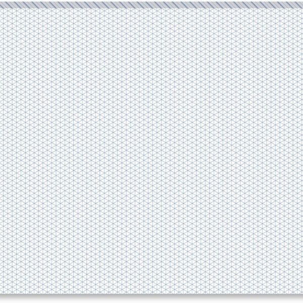50 Sheets 11" x 17" Isometric Graph Paper Pad Isometric Paper Drafting and Graph Pads for 3D Designs Architecture Landscaping Engineering Drafting