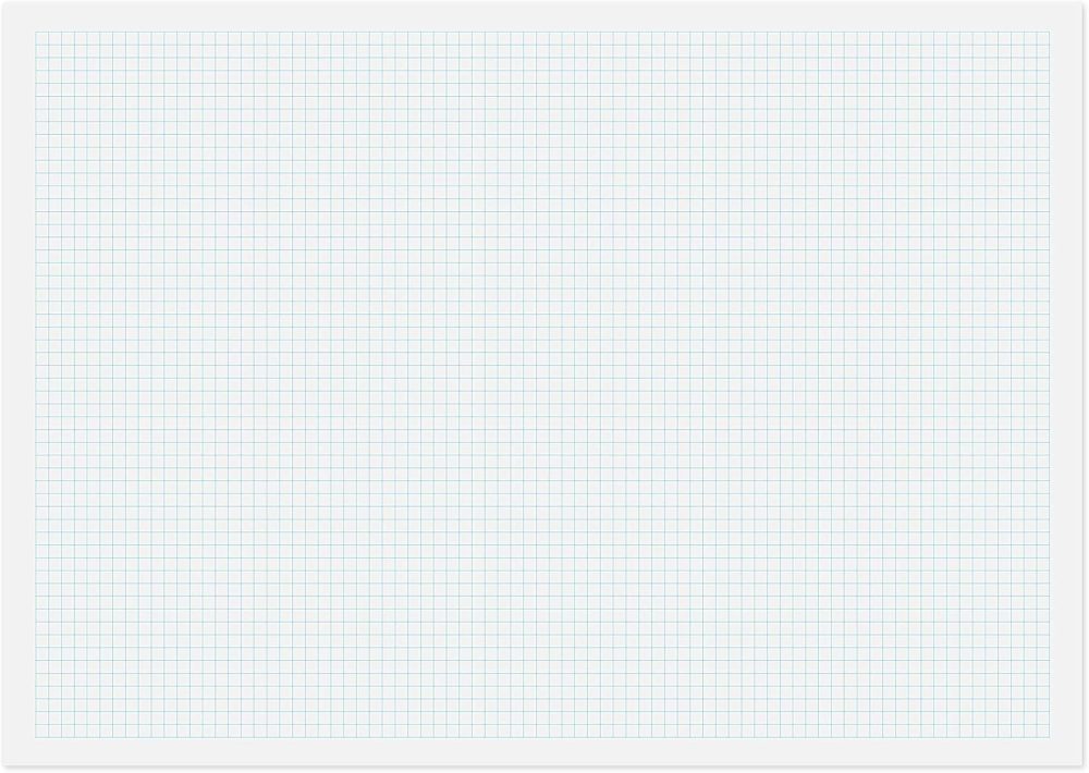 A3 graph pad (16.5 x 11.69), 5mm grid, 50 sheets (100 pages), 80gsm white paper